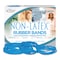 Alliance Rubber Non-Latex Rubber Bands, Size 64, 0.04" Gauge, Cyan Blue, 4oz Box, PK95 ALL42649 - alternate 3